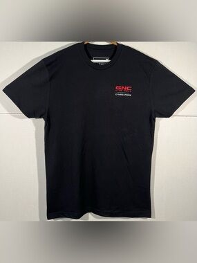 GymReapers x GNC Logo Shirt Mens Sz Large Black Short Sleeve Graphic Tee